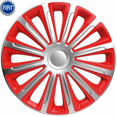 Kołpaki Samochodowe Trend 15" Fiat (niebieskie) + Emblemat