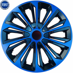 Kołpaki Samochodowe Strong 16" Fiat (niebieskie) + Emblemat