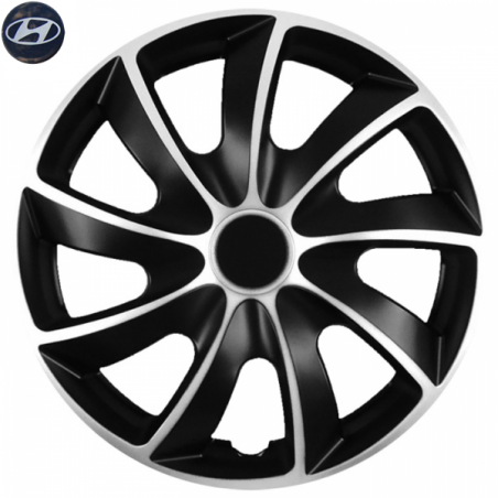 Kołpaki Samochodowe Quad 13" Hyundai + Emblemat