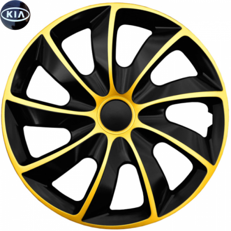 Kołpaki Samochodowe Quad 15" Kia + Emblemat