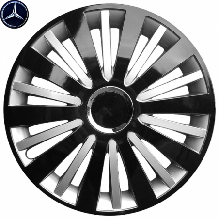 Kołpaki Samochodowe Falcon 15" Mercedes + Emblemat