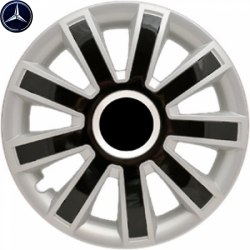 Kołpaki Samochodowe Flash 15" Mercedes + Emblemat