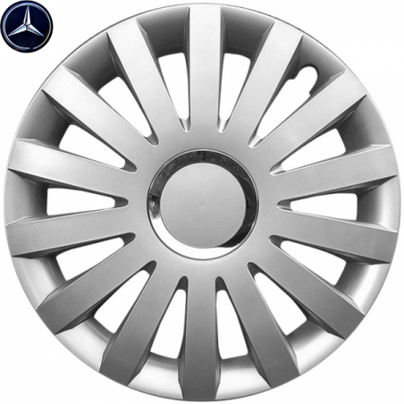 Kołpaki Samochodowe Sail 15" Mercedes + Emblemat